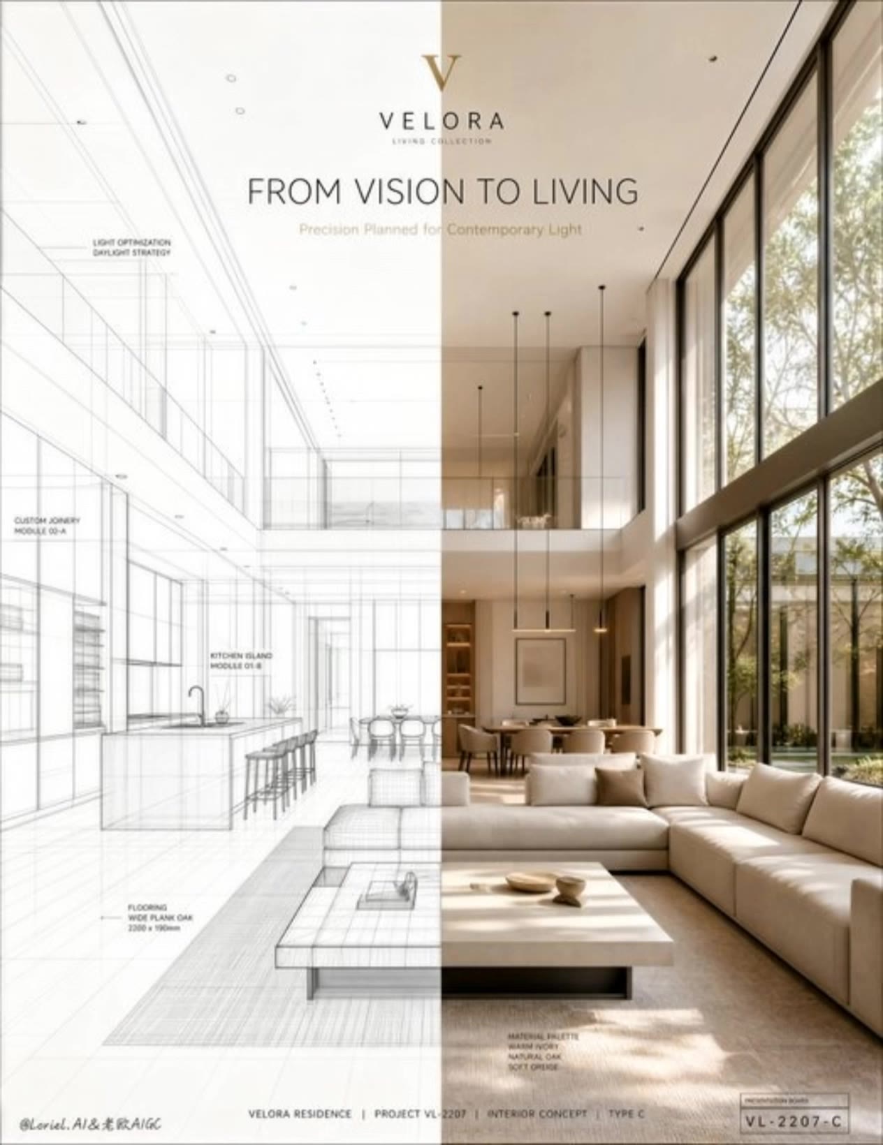 BLUEPRINT TO REALITY — DOUBLE-HEIGHT VILLA