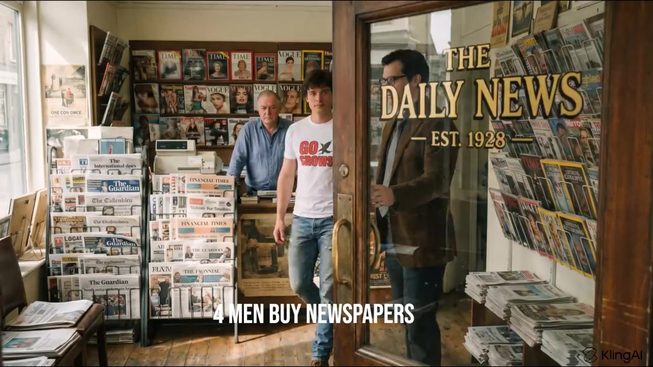 4 Men Buy a Newspaper